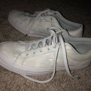 One star grey/white sneakers